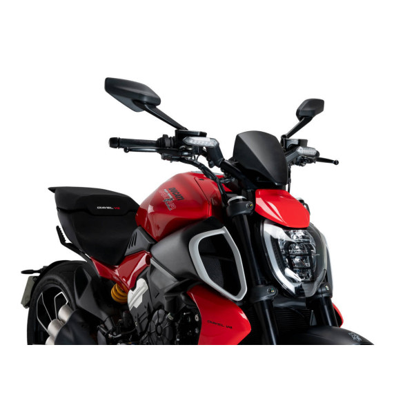Puig Puig sport plus screen | matte black (opaque) | ducati diavel v4 2024>current